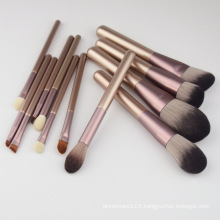 Custom Man-Made Fiber Pink Luxury Makeup Brushes Set